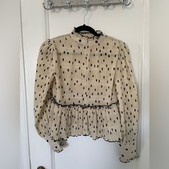 Ganni polka dot blouse size 36 - Picture 3 of 4